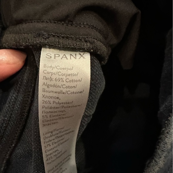 Spanx Jeans Womens M Pull On Skinny Stretch Jegging Dark Wash Blue Medium - Picture 5 of 11